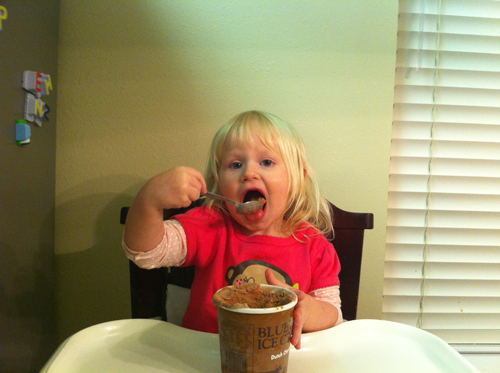 cayleigh eating ice cream Cayleigh eating ice cream
