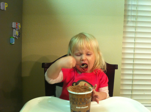 Cayleigh eating ice cream Cayleigh eating ice cream